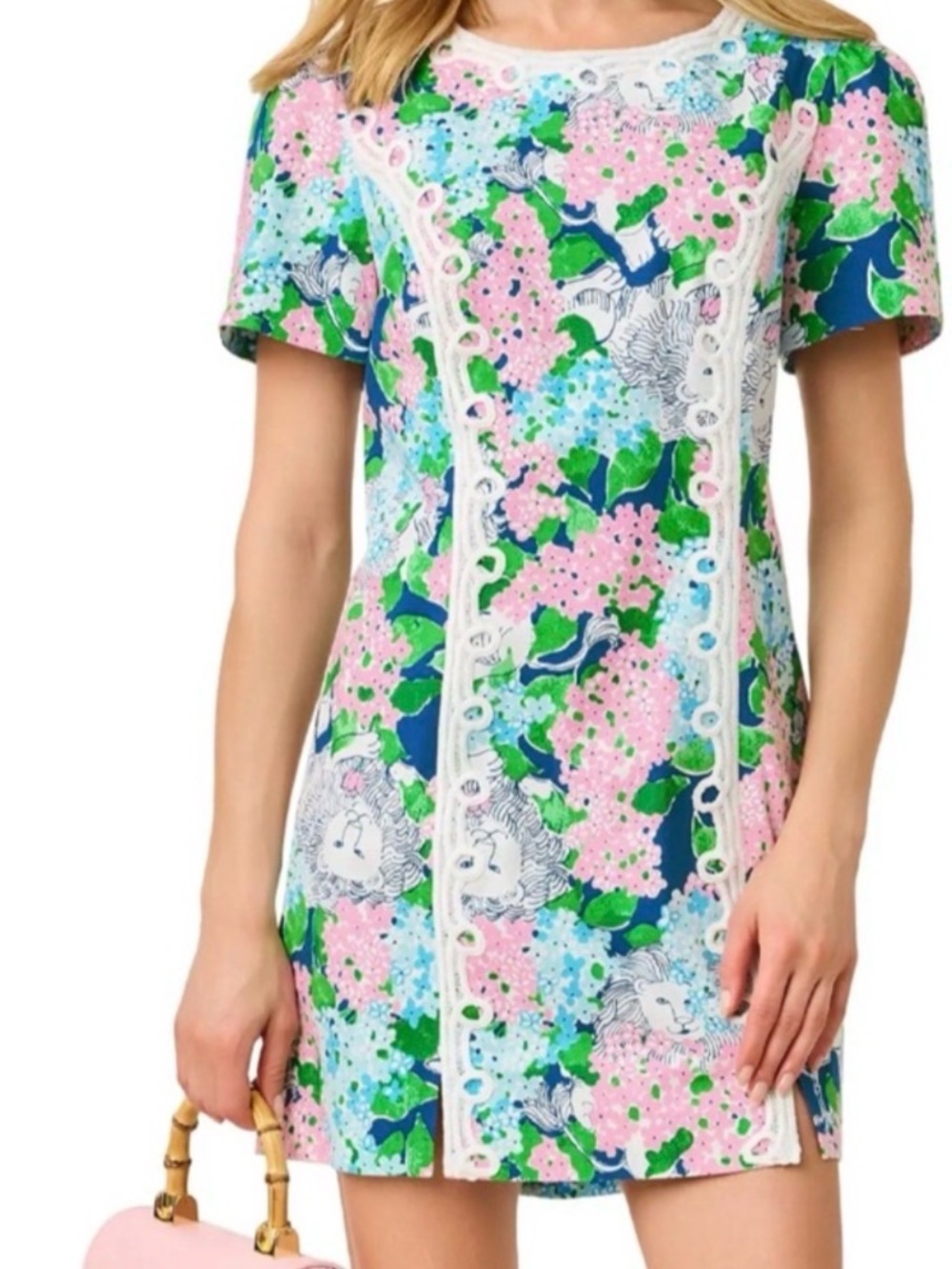 NWT Lilly Pulitzer 14 Salem Shift Romper in “Lydia The Lion” sz 14